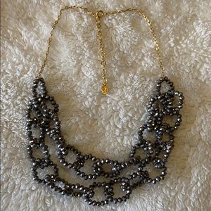 Taolei chain link crystal necklace